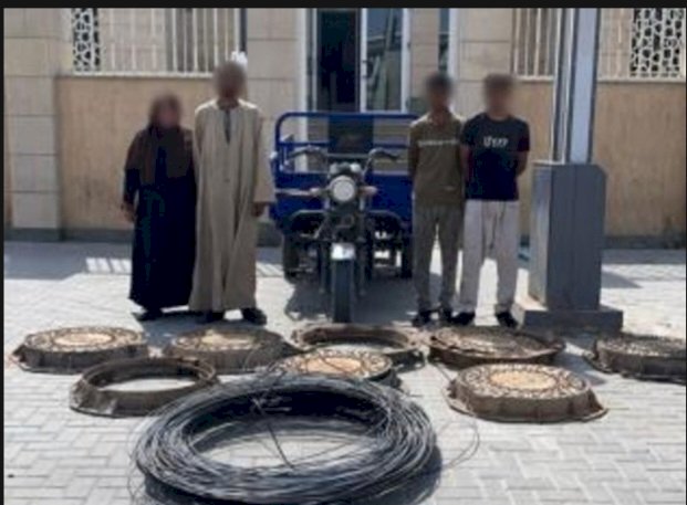 ضبط تشكيلات سرقة بالوعات الصرف الصحي بالقاهرة