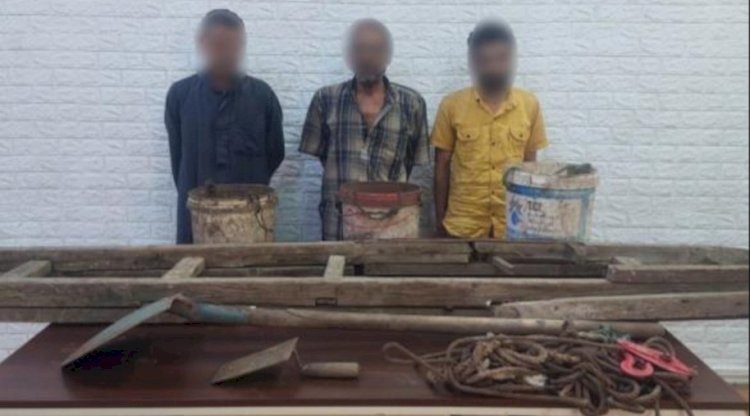 القبض علي  3 متهمين بالتنقيب عن الاثار بالقاهرة