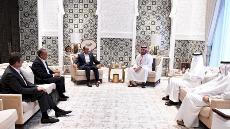 الرئيس السيسي يلتقي ولي عهد المملكة العربية السعودية ومدبولي بمدينة نيوم