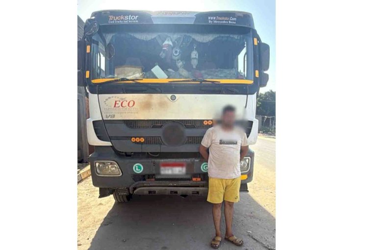 ضبط السائق بطل فيديو السير عكس الإتجاه بالغربية