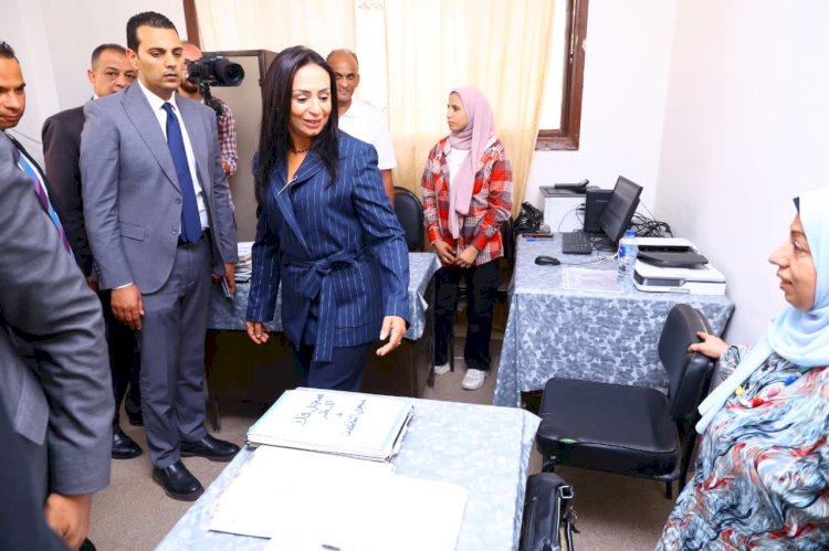 وزيرة التضامن الاجتماعي تتفقد وحدة حلوان أول وثاني الاجتماعية