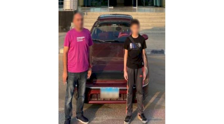 ضبط طفل لقيادته سيارة بالجيزة