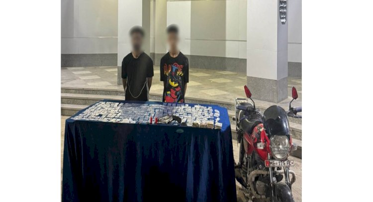 ضبط مروجي المواد المخدرة علي دراجة بالجيزة