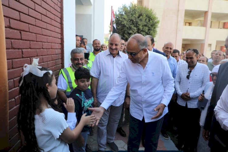 محافظ المنيا يفتتح أعمال صيانة وترميم مدرسة قلندول للتعليم الأساسي بملوي