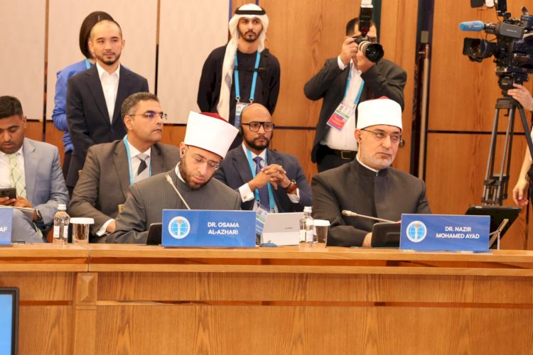 وزير الأوقاف يشارك في فعاليات القمة الدولية الثامنة لزعماء الأديان بأستانا