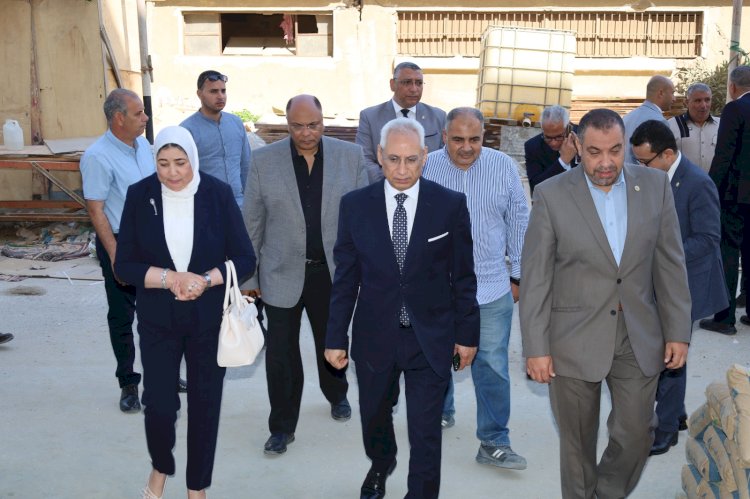 رئيس جامعة المنيا يتفقد التجهيزات النهائية للسكن الفندقي لاستقبال الطلاب
