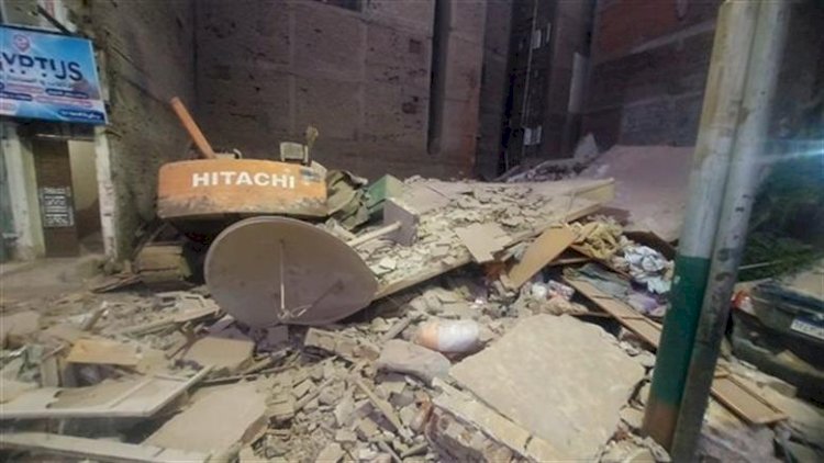 انهيار عقار مكون من 4 طوابق دون إصابات في المنيا