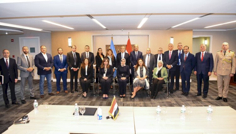 وزير الخارجية يلتقي مع المصريين العاملين في الأمم المتحدة بنيويورك