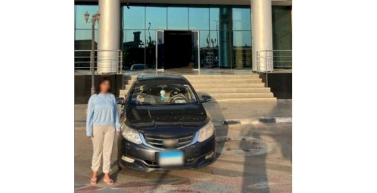 ضبط بطلة فيديو السير عكس بالجيزة