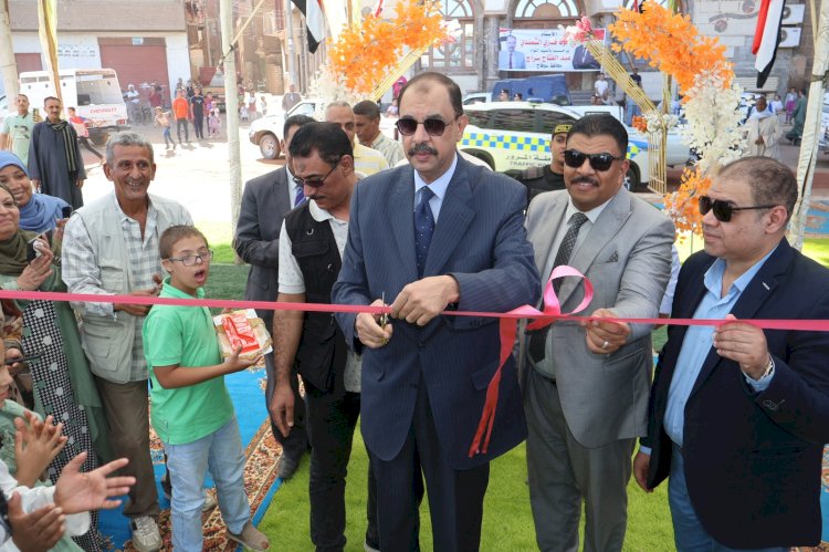 محافظ سوهاج  يفتتح محطة رفع صرف صحي السماكين  ومشروع تطوير كورنيش المنشاة