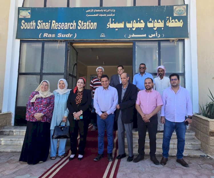 "بحوث الصحراء" يتعاون  مع جامعة الملك سلمان والقومي للبحوث في محطة جنوب سيناء
