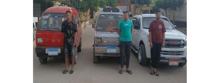 الفبض علي قائدى 3 سيارات بأداء حركات إستعراضية بالغربية