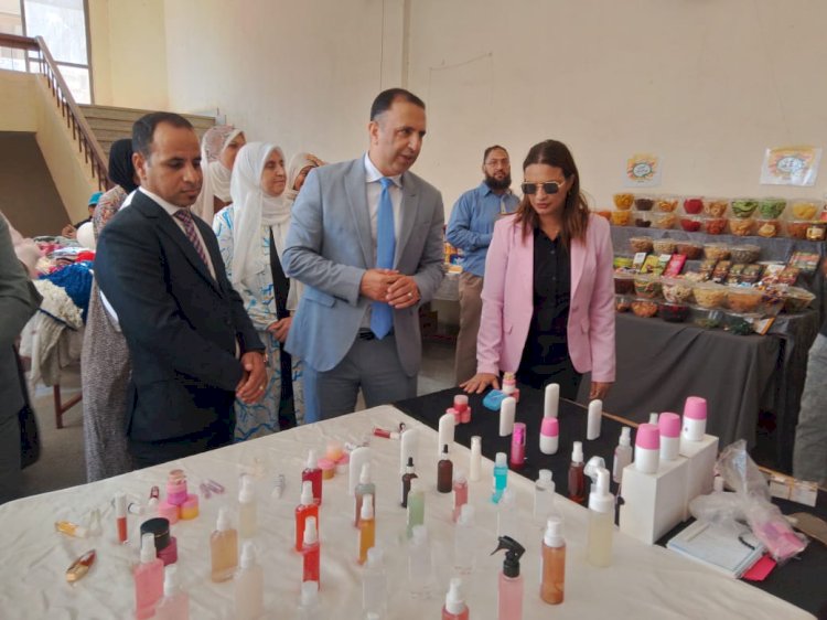 وحدة التضامن الاجتماعي تفتتح معرض الأسر المنتجة بجامعة حلوان