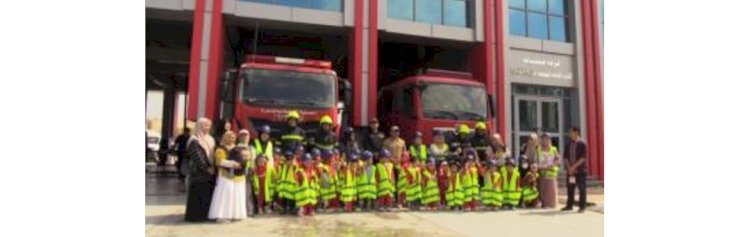 الحماية المدنية بمديرية أمن القاهرة تستقبل زيارة لعدد من الأطفال الاجانب