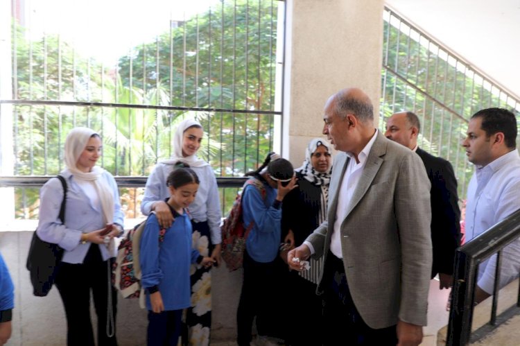 محافظ المنيا يتابع سير العملية التعليمية بعدد من مدارس ذوي الاحتياجات الخاصة