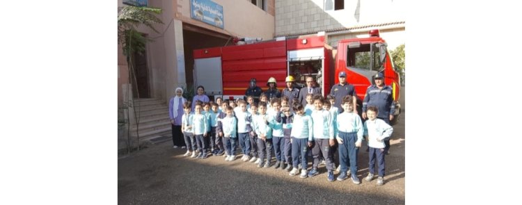 الحماية المدنية  تستقبل طلبة المدارس بالمنوفية