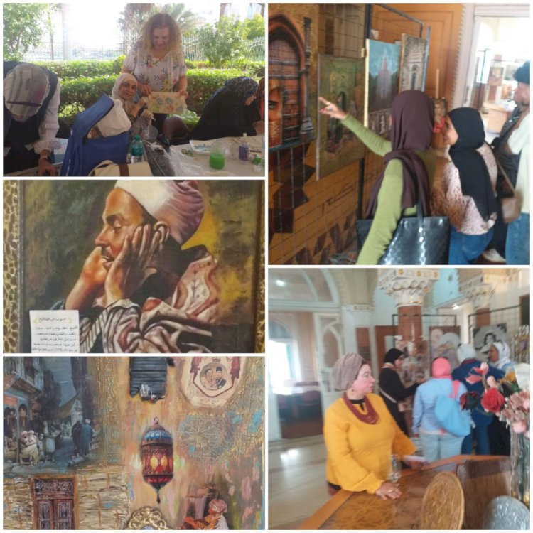 ختام  ملتقى الصحبة الدولي للفنون تحت مسمى "عبق التاريخ" بمكتبة القاهرة الكبرى