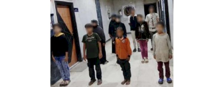 ضبط 9 سيدات يستغلون الأطفال في التسول