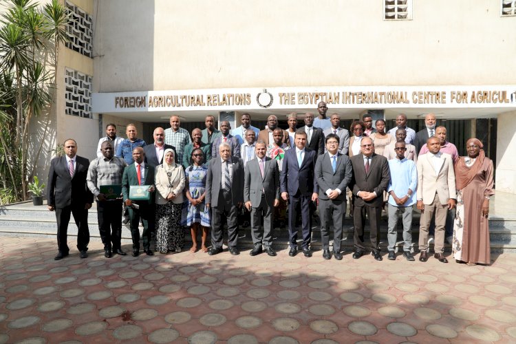 وزير الزراعة يشهد حفل ختام تخريج 24 متدرب من 19 دولة أفريقية