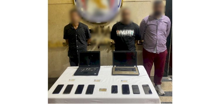 ضبط تشكيل عصابى تخصص في الإستيلاء على  خطوط الهواتف المحمولة بسوهاج والقليوبية