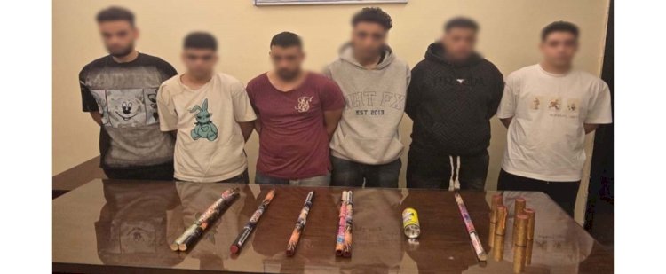 ضبط المتهمين بترويع المواطنين بالالعاب النارية بالجيزة