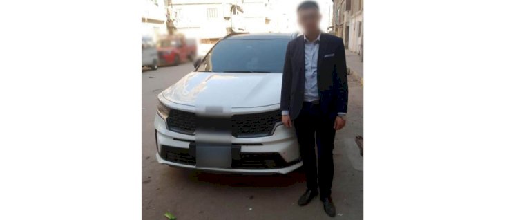 ضبط المتهم بتثبيت لوحات معدنية مصطنعة لسيارته بالمنوفية