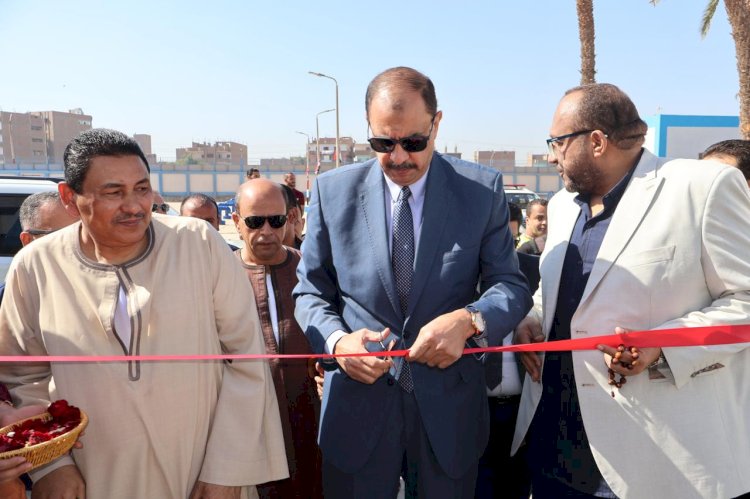 محافظ سوهاج يفتتح إعادة تأهيل محطة مياه طهطا السطحية