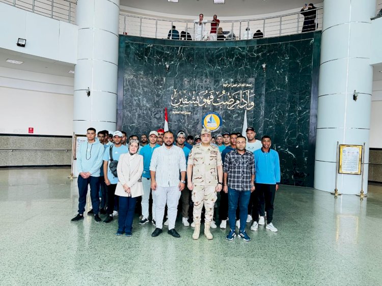 طلاب التربية العسكرية بجامعة كفر الشيخ يمدون يد العطاء بالتبرع بالدم