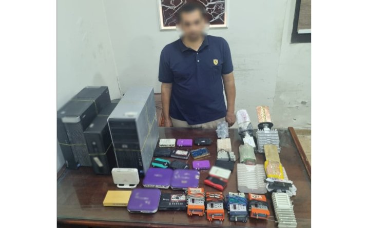 ضبط متهم بإنشاء محطة بث تلفزيونى لاسلكية "بدون ترخيص" بالشرقية