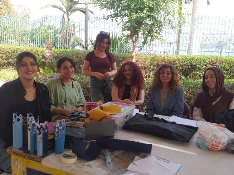 الفن يجمع الثقافة والتعليم في مكتبة القاهرة الكبرى