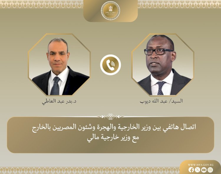 اتصال هاتفي بين وزير الخارجية ونظيره المالي