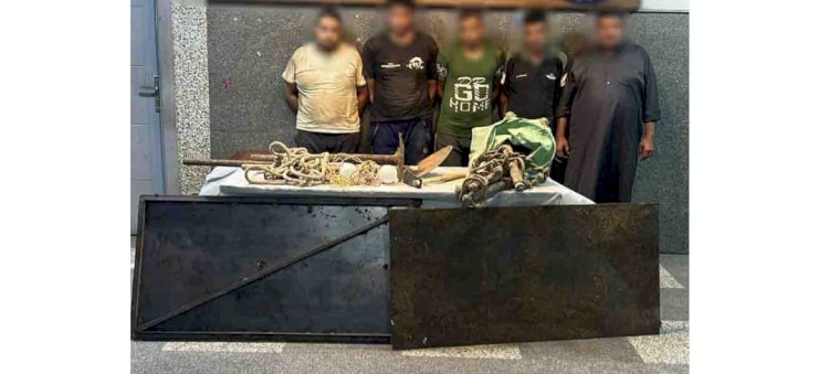 ضبط 5 أشخاص لقيامهم بأعمال الحفر والتنقيب غير المشروع عن الآثار بالقاهرة