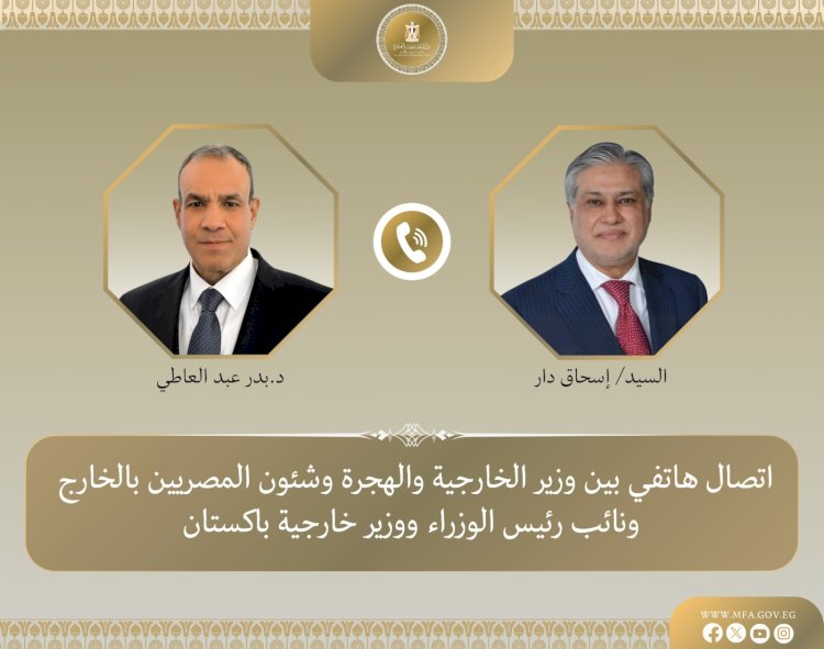اتصال هاتفي بين وزير خارجية مصر ونظيره الباكستاني