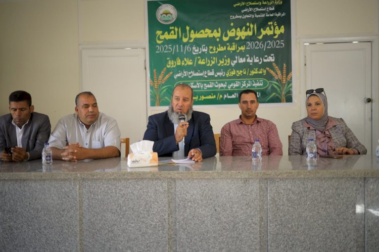 "الزراعة" تنظم  سلسلة مؤتمرات  إرشادية للنهوض بإنتاجية القمح