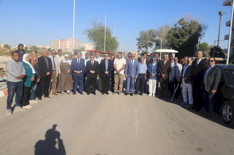 جولة تفقدية لرئيس جامعة قنا لمتابعة المشروعات التطويرية