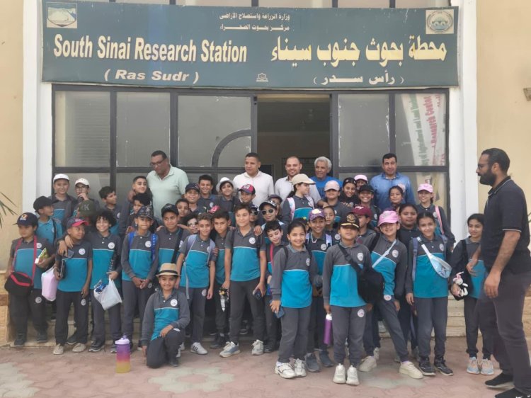 "بحوث الصحراء" يستقبل وفودًا طلابية بمحطة جنوب سيناء