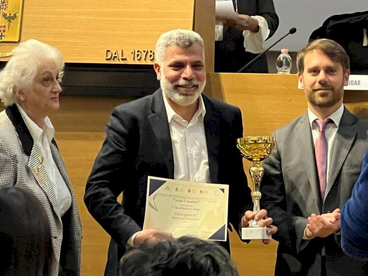 الشاعر عبد اللطيف مبارك يتسلم جائزة "سيرجيو كامليني" الدولية للشعر بإيطاليا