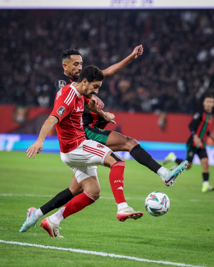 التعادل الإيجابي يحسم لقاء الأهلي والجيش الملكى في دوري  ابطال افريقيا