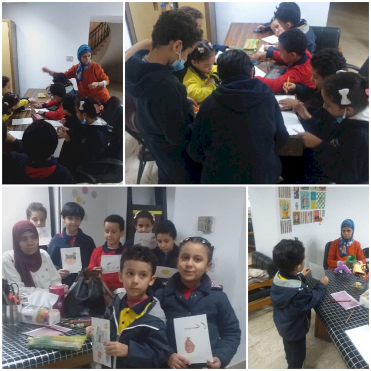 سلمى أبو طالب تُفعّل خيال طلاب الابتدائية في ورشة فنية بقصر الأميرة سميحة كامل