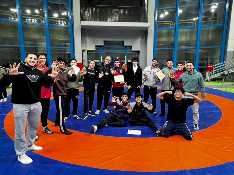 مصارعة المشروع القومي بكفر الشيخ ترتيب أول و7 ميداليات ببطولة الجمهورية