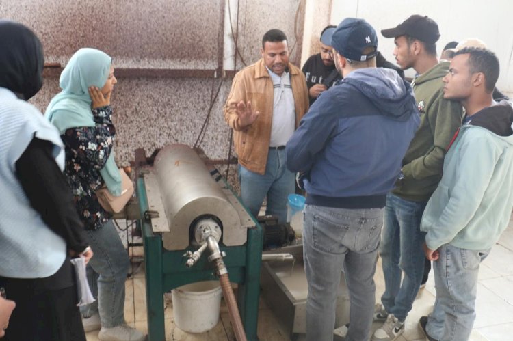 "بحوث الصحراء" يستقبل طلاب جامعة طنطا في زيارة تدريبية بسيوة