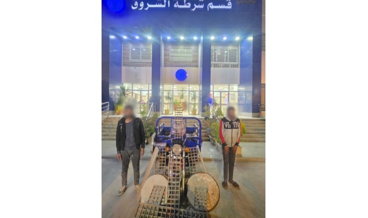ضبط المتهمين بسرقة غطاءات  بلاعات  الصرف الصحى بالقاهرة