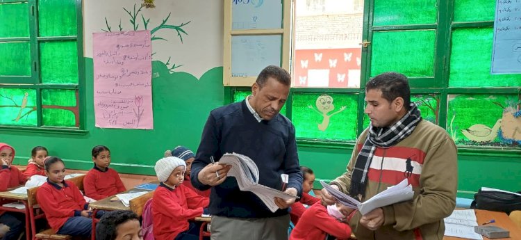 استعدادا للجنة الجودة عبدالواحد يقود جولة بمدرسة الشيخ علي بأبو تشت