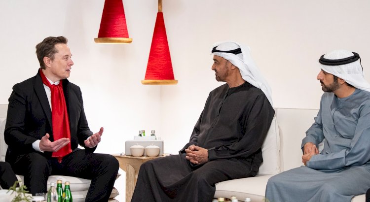رئيس دولة الإمارات العربية يستقبل إيلون ماسك لبحث التعاون التكنولوجي