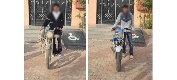 ضبط قائدى بعض الدراجات لقيامهم بآداء حركات إستعراضية  بالفيوم