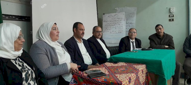 مبادرة  لا أمية مع تكافل  لمحو أمين المستفيدين من تكافل وكرامة ببني سويف