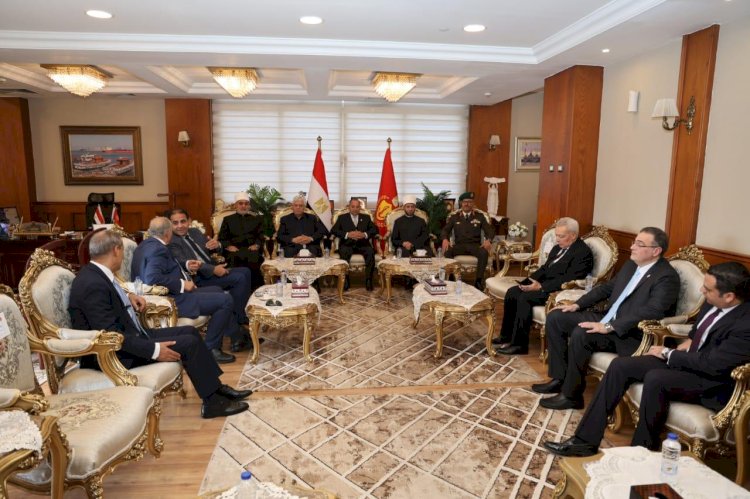 محافظ بورسعيد يستقبل وزيري الأوقاف والتعليم العالي ومفتي الجمهورية... ويفتتحون مستشفى بورسعيد الجامعي