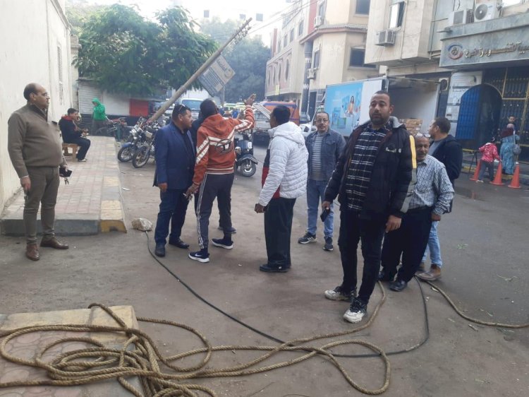 محافظ بني سويف يُكلف رئيس المدينة بإعادة الحركة المرورية بعد سقوط شجرة