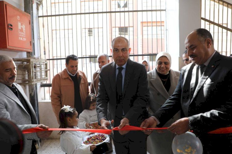 محافظ المنيا يفتتح أعمال تطوير مدرسة النور للمكفوفين