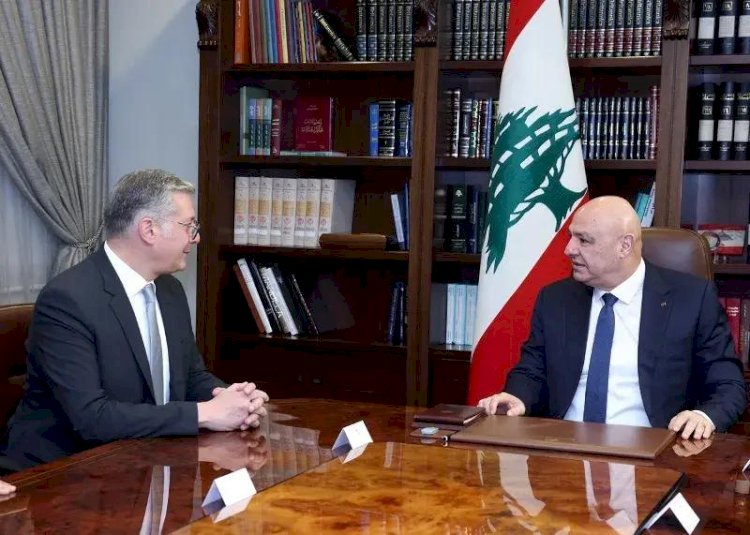 الرئيس اللبناني يستقبل وزير البترول
